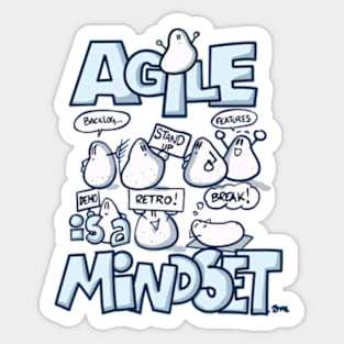 Agile is a mindset - 4 Sticker